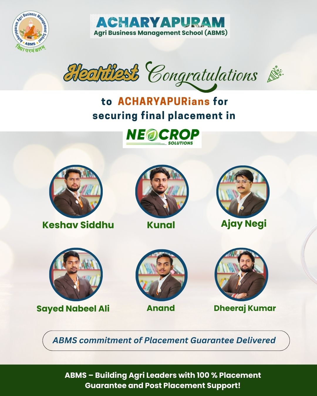 Highest Package Celebration